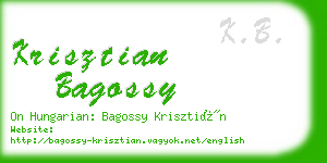 krisztian bagossy business card